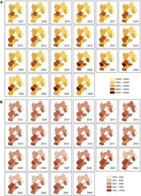 Temporal and spatial characteristics of agricultural non-point source pollution in Hebei Province from 2000 to 2021